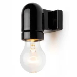 Lampe • Vinkel Porcelæn • Sort