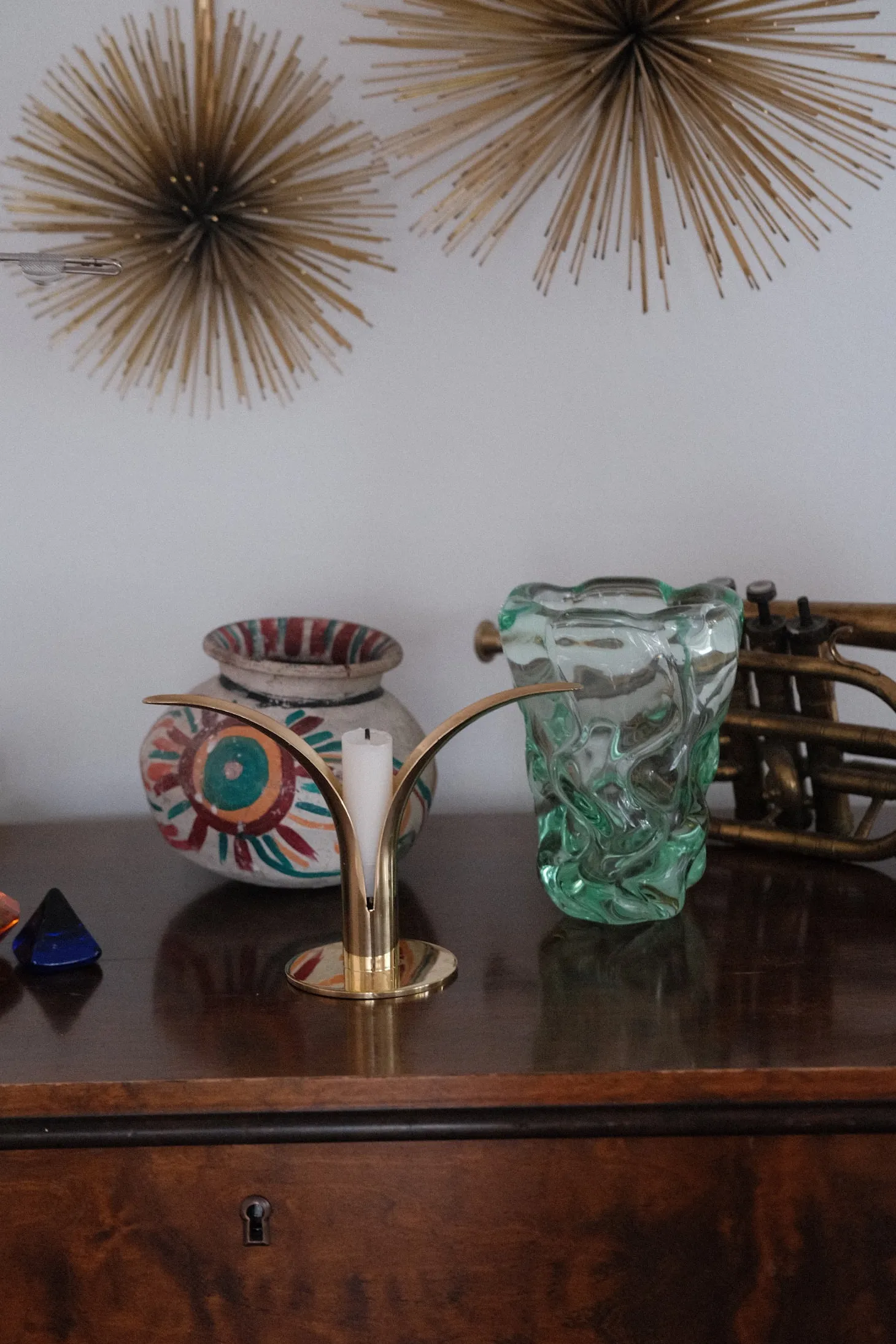 Lysestage • Lilje • Messing