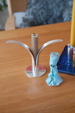 Lysestage • Lilje • Sølv