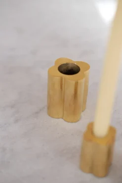 Lysestage • Messing • Tall