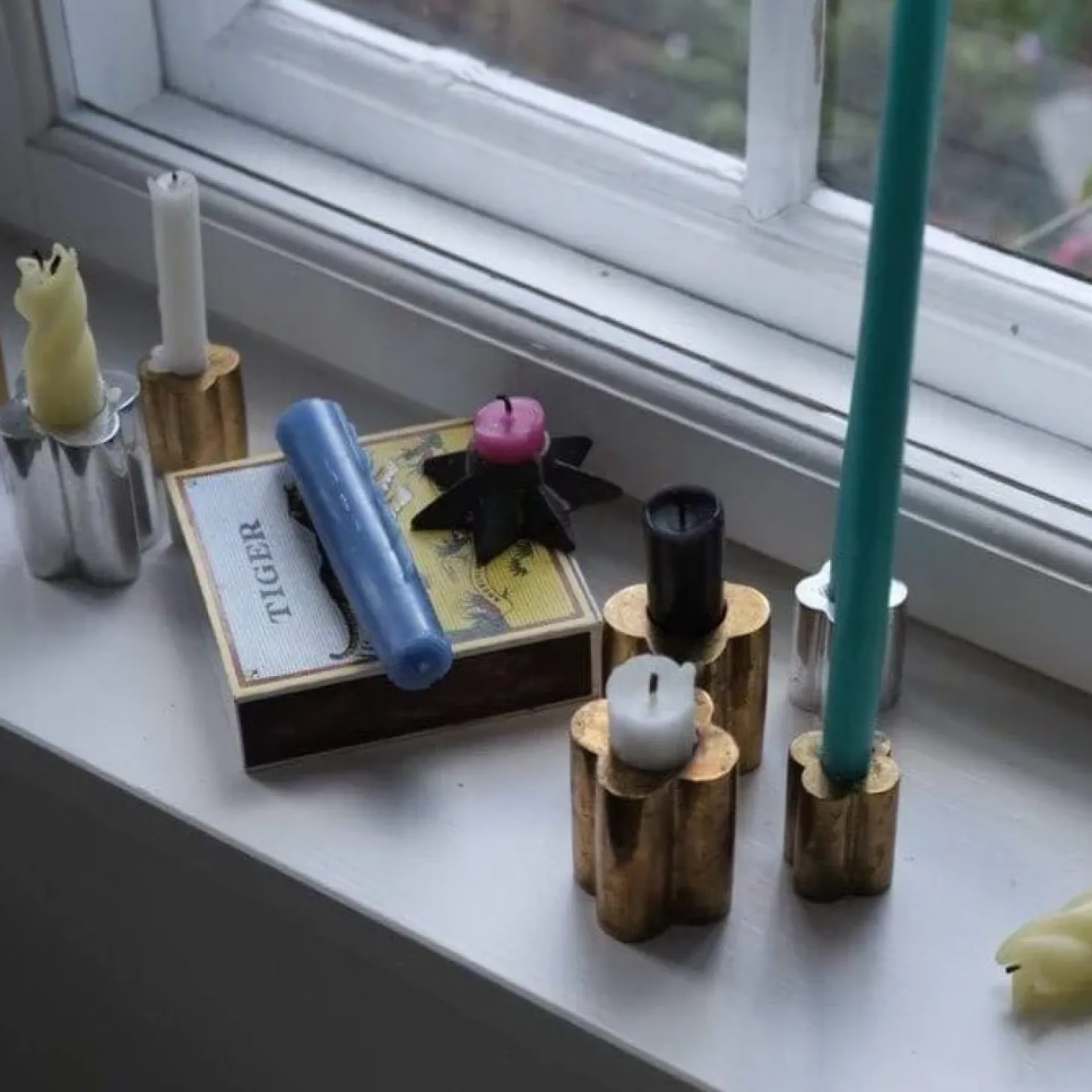 Lysestage • Messing • Tall