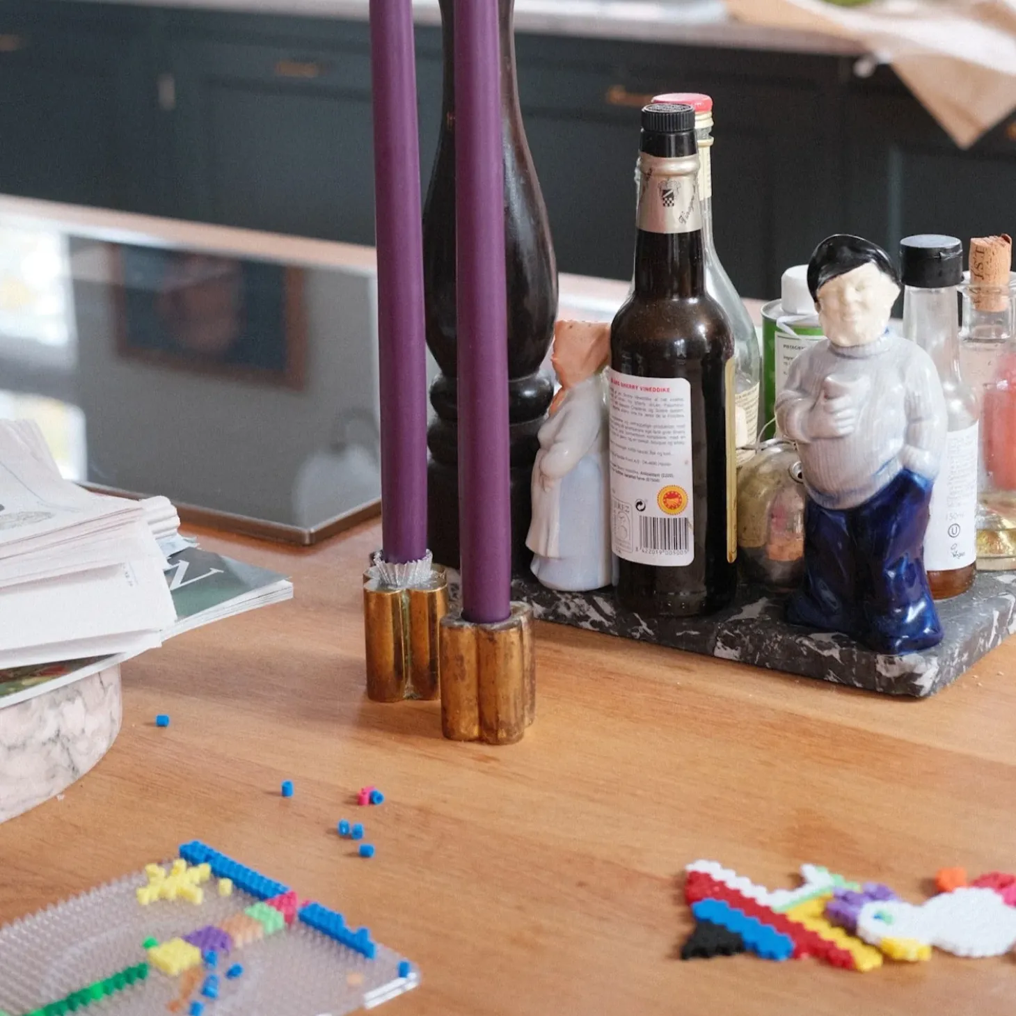 Lysestage • Messing • Tall