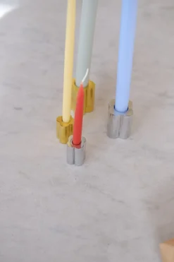 Lysestage • Messing • Tall