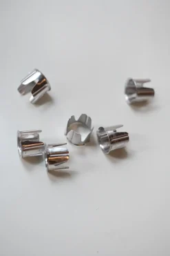 Lysmanchetter • Kronelys • Aluminium • 6 stk