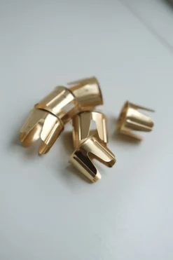 Lysmanchetter • Kronelys • Messing • 6 stk