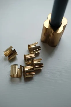 Lysmanchetter • Kronelys • Messing • 6 stk