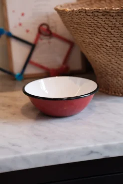 Morgenmadskål • Emalje • Rød