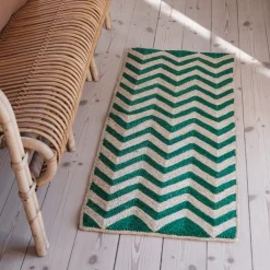 Måtte • Chevron • 46 x 120 cm • Grøn