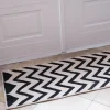 Måtte • Chevron • 46 x 120 cm • Sort