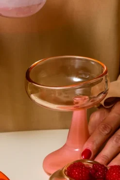 Mundblæst Cocktail Glas • Helle Mardahl • Pink Punch & Bubblegum