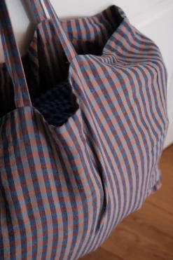 Net • Hør • Vichy Sienne Bleu