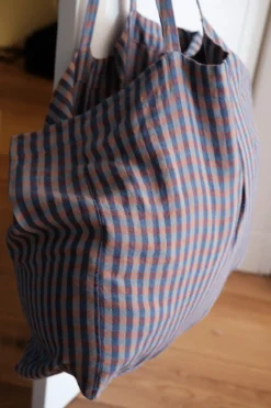 Net • Hør • Vichy Sienne Bleu