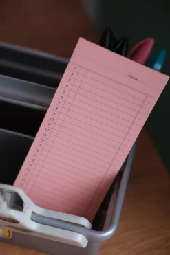 Notesbog • Post-It • Kalender • Måned • Lyserød