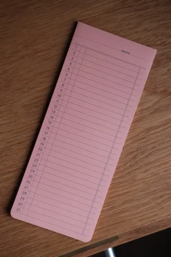 Notesbog • Post-It • Kalender • Måned • Lyserød