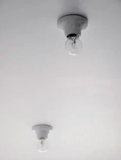 Porcelænslampe • Hvid • 001