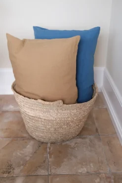 Pudevår • Hør • 50x70 • Bleu Atlantique • Blå