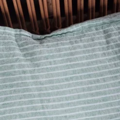 Pudevår • Hør • 50x70 • Grøn Strib