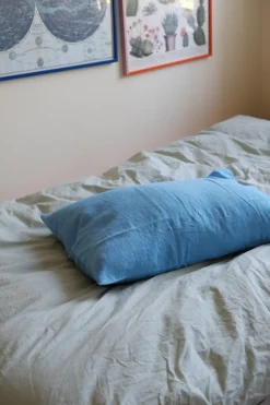 Pudevår • Hør • 50x70 cm • Azur