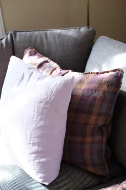 Pudevår • Hør • 50x70 cm • Ecossais Bourgogne