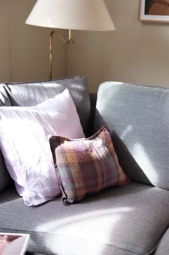 Pudevår • Hør • 30x40 cm • Ecossais Bourgogne