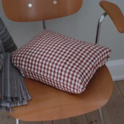 Pudevår • Hør • 30x40 cm • Vichy Brique