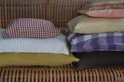 Pudevår • Hør • 30x40 cm • Vichy Brique