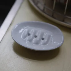 Sæbeskål • Keramik • Hvid