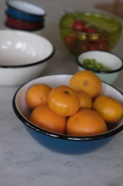 Serveringsskål • Emalje • Petroleum