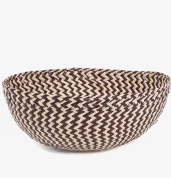 Skål • Palmeblade • Iraca • Brun • Stor