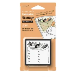 Stempel • Kan Males • Indkøbsliste