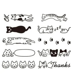 Stempelrulle • Kan Males • Katte