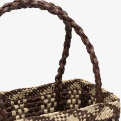 Taske • Palmeblade • Grøn & Brun • Bokstaske