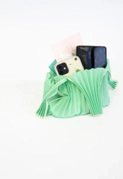 Taske • Plisseret • Bio nedbrydelig • Mini • Mint