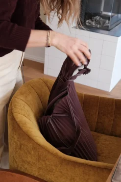 Taske • Plisseret • Bio nedbrydelig • Indkøb • Brun