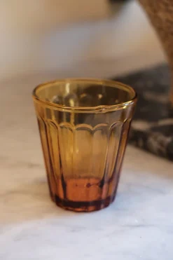 Vandglas • Mundblæst • Brændt Orange