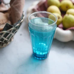 Vandglas • Mundblæst • Turkisblå • UDGÅR