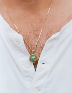 Vedhæng til halskæde • Murano • Jade + Gul