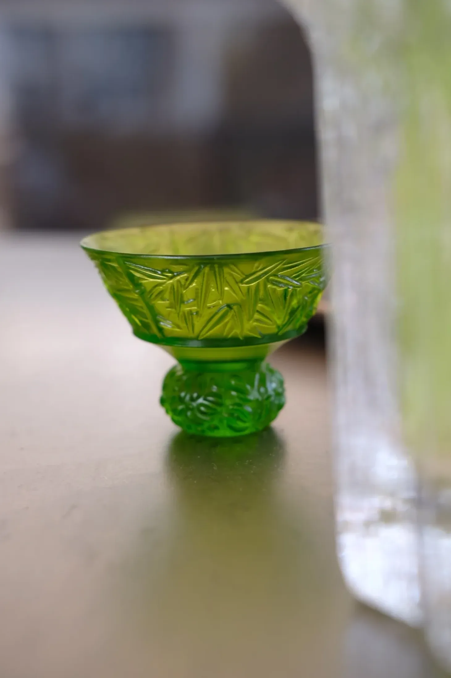 Vintage • Glas med fod • Sake • Saltkar