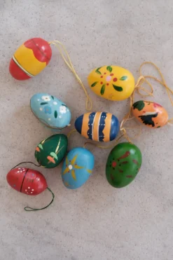 Vintage • Påske • Trææg • Assorteret • Stor