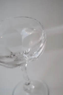 Vintage Champagneskål • Glas • 15 cm