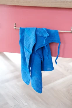 Viskestykke • Hør • Mini Forklæde • Rayure Indigo