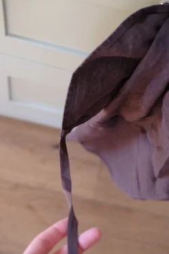 Viskestykke • Hør • Mini Forklæde • Mørkebrun